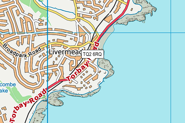 TQ2 6RQ map - OS VectorMap District (Ordnance Survey)