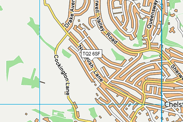 TQ2 6SF map - OS VectorMap District (Ordnance Survey)