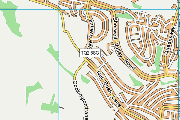 TQ2 6SG map - OS VectorMap District (Ordnance Survey)