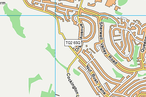TQ2 6SQ map - OS VectorMap District (Ordnance Survey)