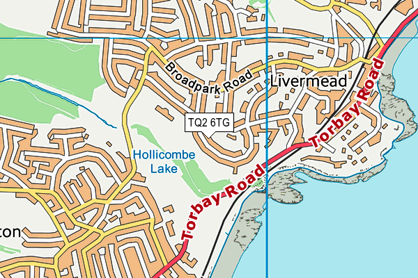 TQ2 6TG map - OS VectorMap District (Ordnance Survey)