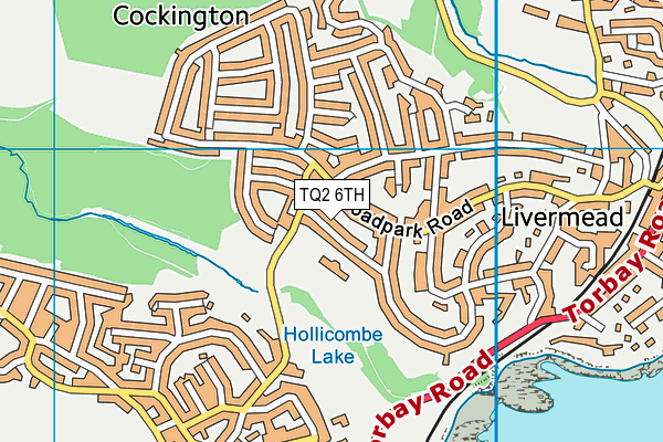 TQ2 6TH map - OS VectorMap District (Ordnance Survey)