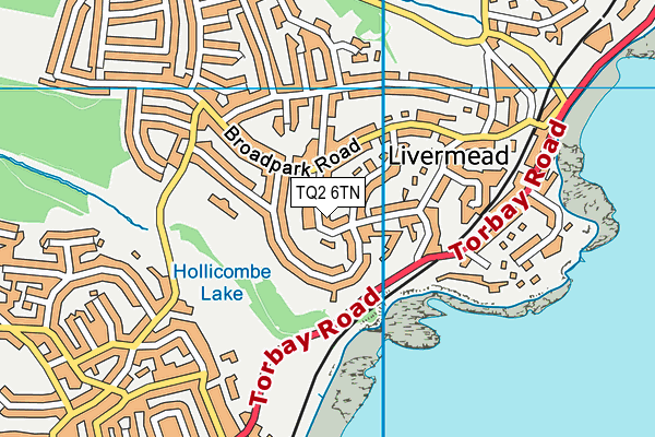 TQ2 6TN map - OS VectorMap District (Ordnance Survey)