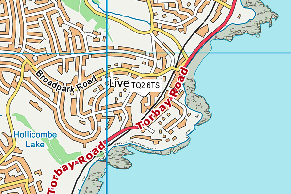 TQ2 6TS map - OS VectorMap District (Ordnance Survey)
