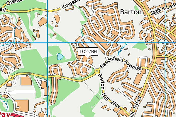 TQ2 7BH map - OS VectorMap District (Ordnance Survey)