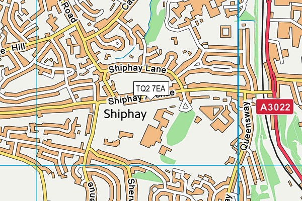 TQ2 7EA map - OS VectorMap District (Ordnance Survey)