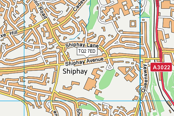 TQ2 7ED map - OS VectorMap District (Ordnance Survey)