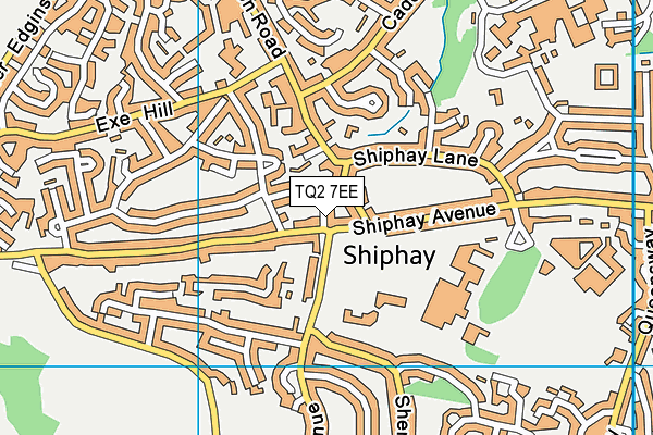 TQ2 7EE map - OS VectorMap District (Ordnance Survey)