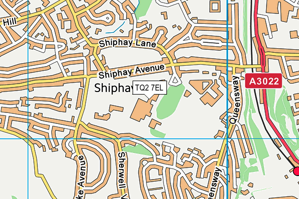 TQ2 7EL map - OS VectorMap District (Ordnance Survey)