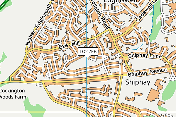 TQ2 7FB map - OS VectorMap District (Ordnance Survey)