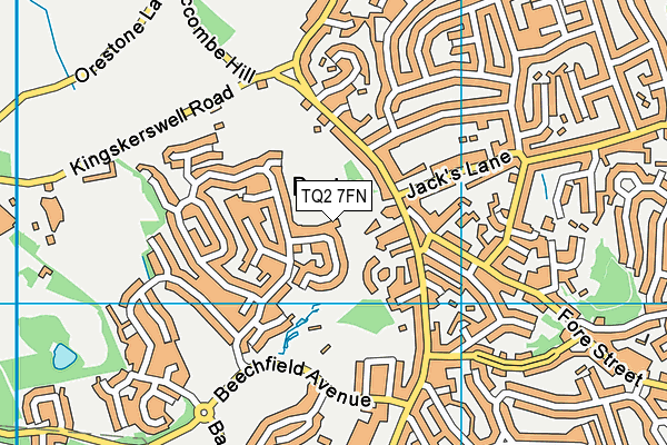 TQ2 7FN map - OS VectorMap District (Ordnance Survey)