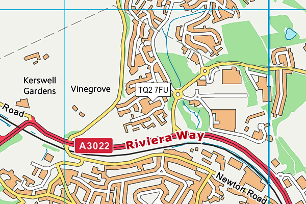 TQ2 7FU map - OS VectorMap District (Ordnance Survey)