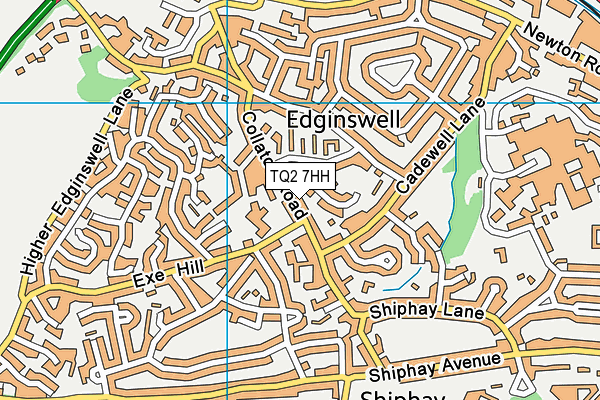 TQ2 7HH map - OS VectorMap District (Ordnance Survey)