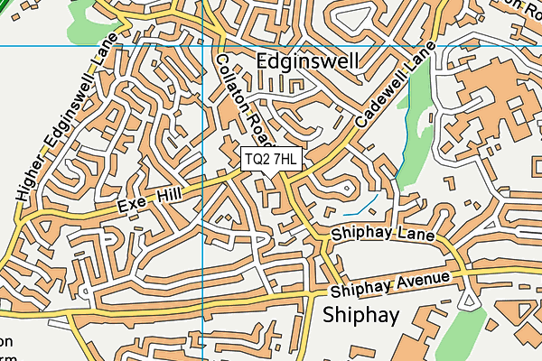 TQ2 7HL map - OS VectorMap District (Ordnance Survey)