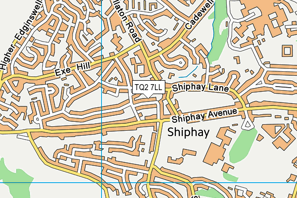 TQ2 7LL map - OS VectorMap District (Ordnance Survey)