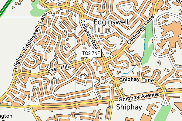 Shiphay Learning Academy  map (TQ2 7NF) - OS VectorMap District (Ordnance Survey)