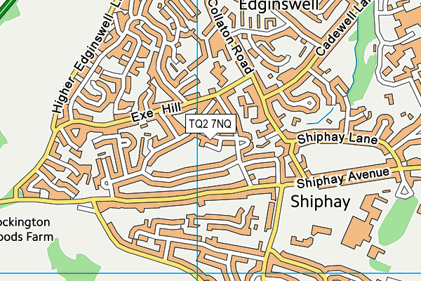 TQ2 7NQ map - OS VectorMap District (Ordnance Survey)