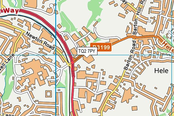 Puregym (Torquay Bridge Retail Park) map (TQ2 7PY) - OS VectorMap District (Ordnance Survey)