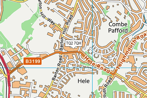 TQ2 7QH map - OS VectorMap District (Ordnance Survey)