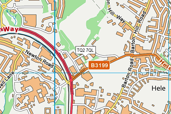 TQ2 7QL map - OS VectorMap District (Ordnance Survey)