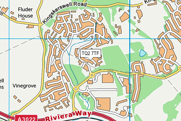 TQ2 7TF map - OS VectorMap District (Ordnance Survey)
