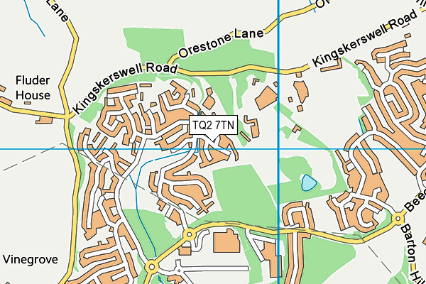 TQ2 7TN map - OS VectorMap District (Ordnance Survey)