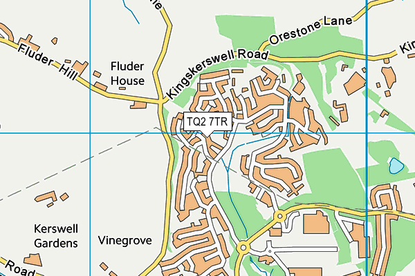 TQ2 7TR map - OS VectorMap District (Ordnance Survey)
