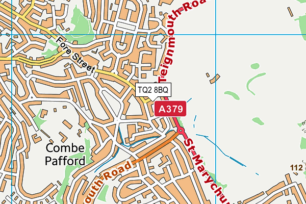 TQ2 8BQ map - OS VectorMap District (Ordnance Survey)