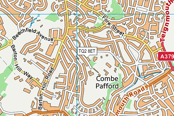Acorn Centre map (TQ2 8ET) - OS VectorMap District (Ordnance Survey)