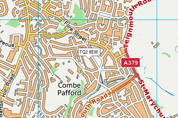 TQ2 8EW map - OS VectorMap District (Ordnance Survey)
