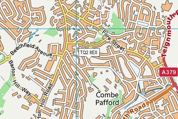 TQ2 8EX map - OS VectorMap District (Ordnance Survey)
