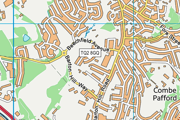 TQ2 8GQ map - OS VectorMap District (Ordnance Survey)