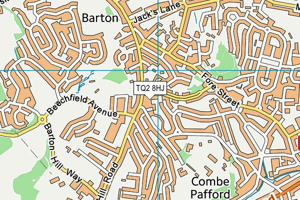 TQ2 8HJ map - OS VectorMap District (Ordnance Survey)