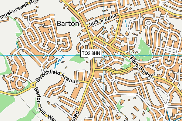 TQ2 8HN map - OS VectorMap District (Ordnance Survey)