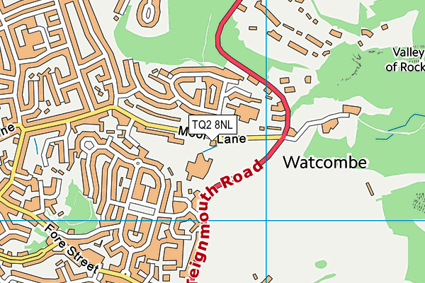 Combe Pafford School map (TQ2 8NL) - OS VectorMap District (Ordnance Survey)