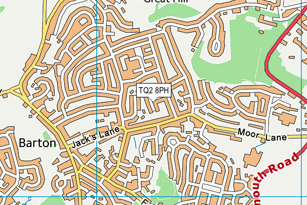 TQ2 8PH map - OS VectorMap District (Ordnance Survey)
