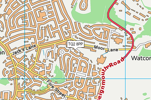 TQ2 8PP map - OS VectorMap District (Ordnance Survey)
