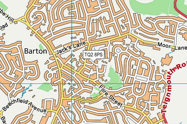 TQ2 8PS map - OS VectorMap District (Ordnance Survey)