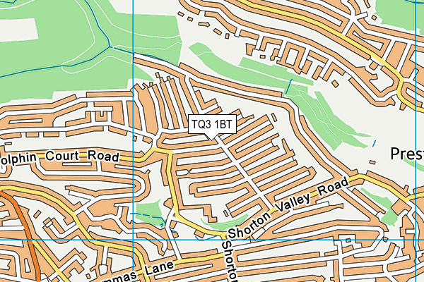 TQ3 1BT map - OS VectorMap District (Ordnance Survey)