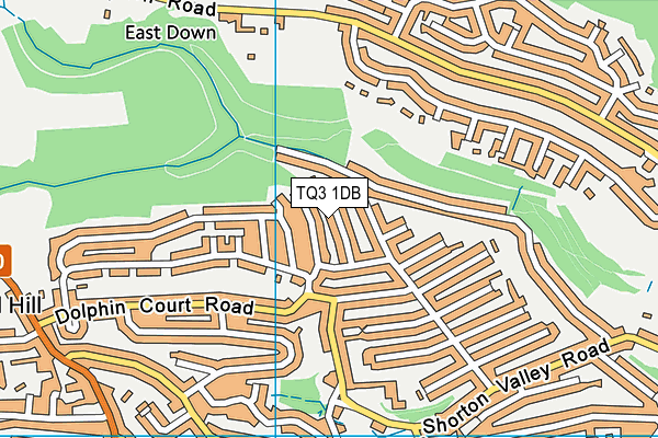 TQ3 1DB map - OS VectorMap District (Ordnance Survey)