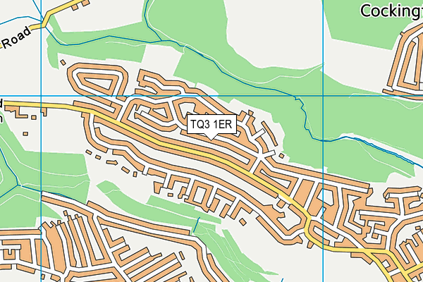 TQ3 1ER map - OS VectorMap District (Ordnance Survey)