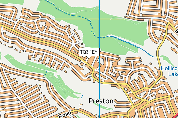 TQ3 1EY map - OS VectorMap District (Ordnance Survey)
