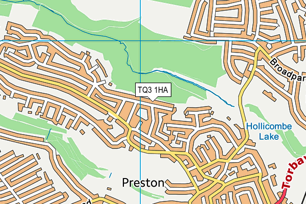 TQ3 1HA map - OS VectorMap District (Ordnance Survey)