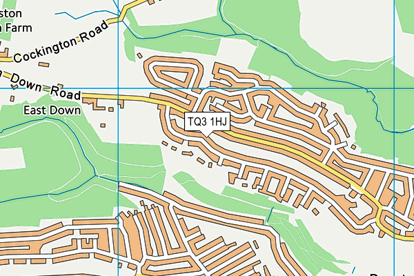 TQ3 1HJ map - OS VectorMap District (Ordnance Survey)