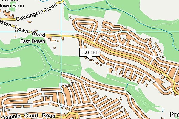 TQ3 1HL map - OS VectorMap District (Ordnance Survey)