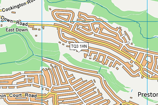 TQ3 1HN map - OS VectorMap District (Ordnance Survey)