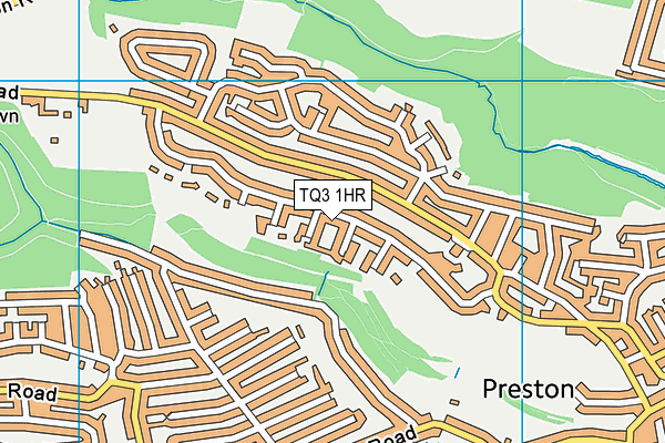 TQ3 1HR map - OS VectorMap District (Ordnance Survey)