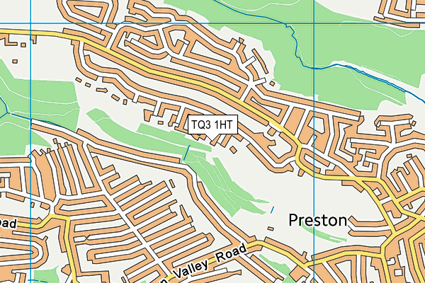 TQ3 1HT map - OS VectorMap District (Ordnance Survey)