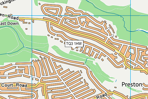 TQ3 1HW map - OS VectorMap District (Ordnance Survey)