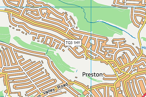 TQ3 1HY map - OS VectorMap District (Ordnance Survey)